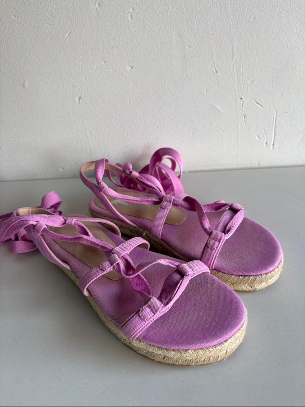 Stuart Weitzman Altdup Canvas Edpadrille in Pink 7.5 - Picture 4 of 6
